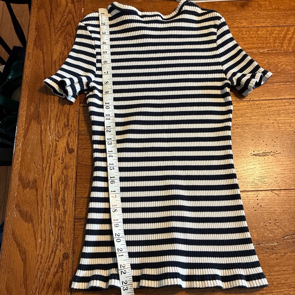 Theory Navy and White Striped Dress - Picture 5 of 5